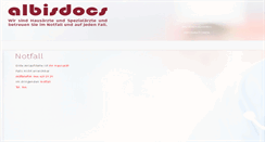 Desktop Screenshot of albisdocs.ch