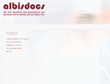 Tablet Screenshot of albisdocs.ch